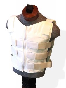 Cool Vest Light - white supplex - from front