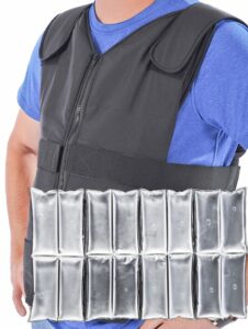 expandable cool vest with two sets of cool packs